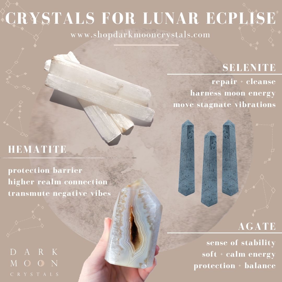 ☾ Crystals for the Lunar Eclipse ☾