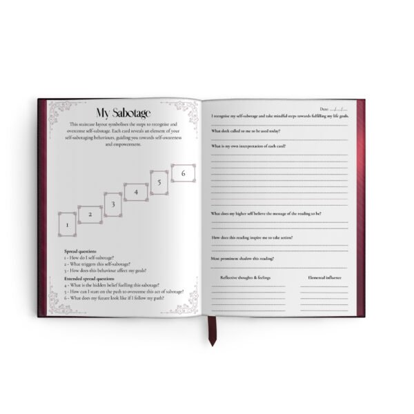 Shadows of tarot spread journal Explore your subconscious with Shadows of Tarot—a guided journal featuring 66 spreads for shadow work, healing, and deep spiritual transformation.